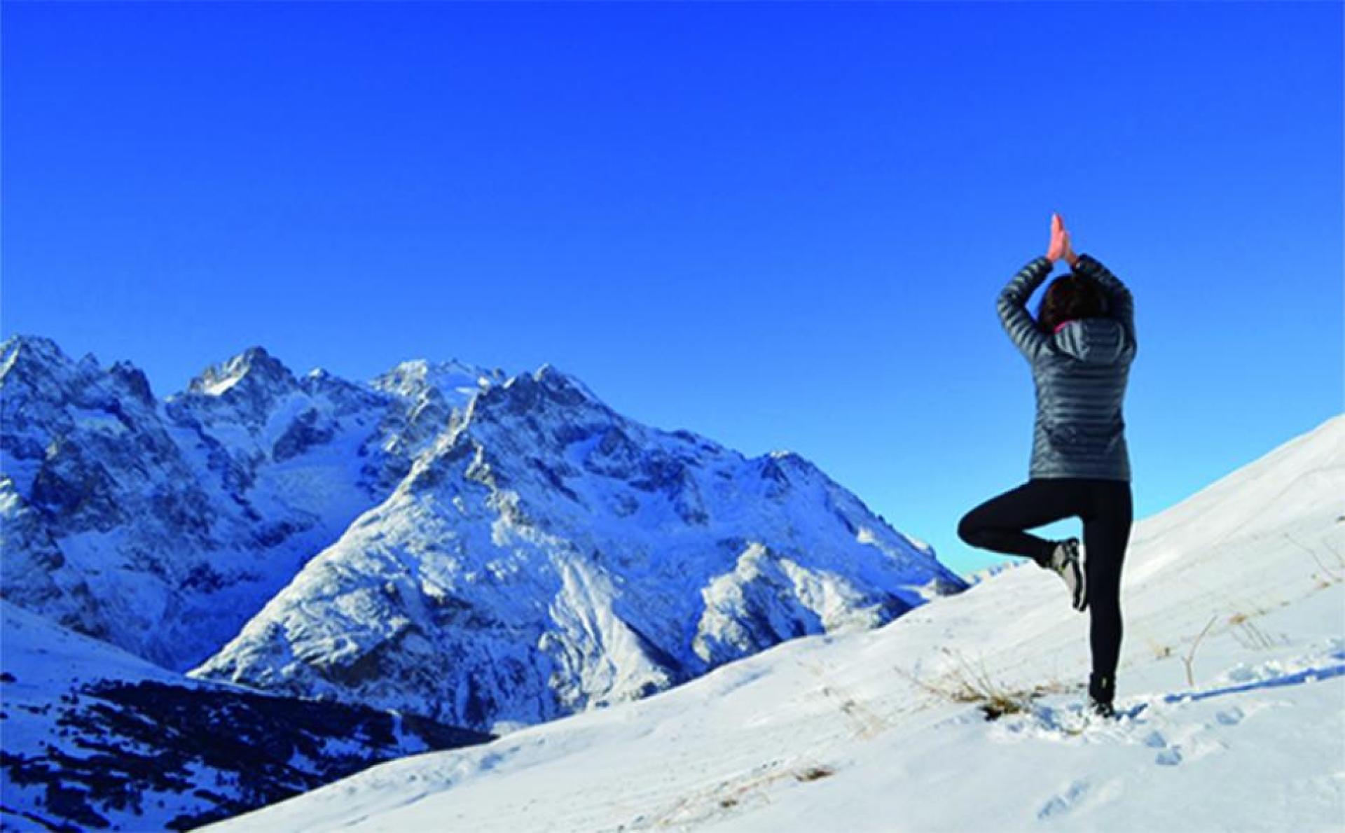 Snowshoeing & Yoga